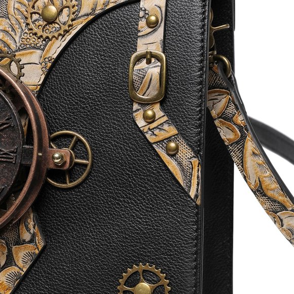 Retro style cowhide women's shoulder crossbody bag - Picture 10 of 12